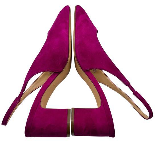 Ann Taylor Women's Magenta Brazilio Camelia Slingback Sandals Size 8M - Picture 8 of 11